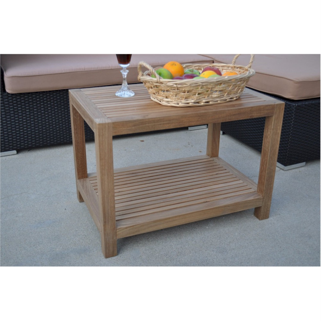 Drusilla Solid Wood Side Table Arlmont & Co.