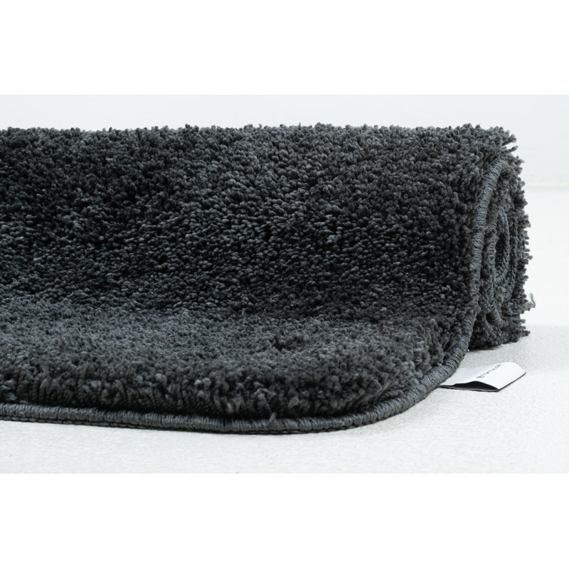 Rectangle Bath Rug, 70 x 120 cm, Anthracite