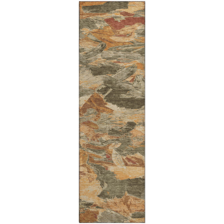 Premium Machine Washable Kumbhar AMF1344 Abstract Rug