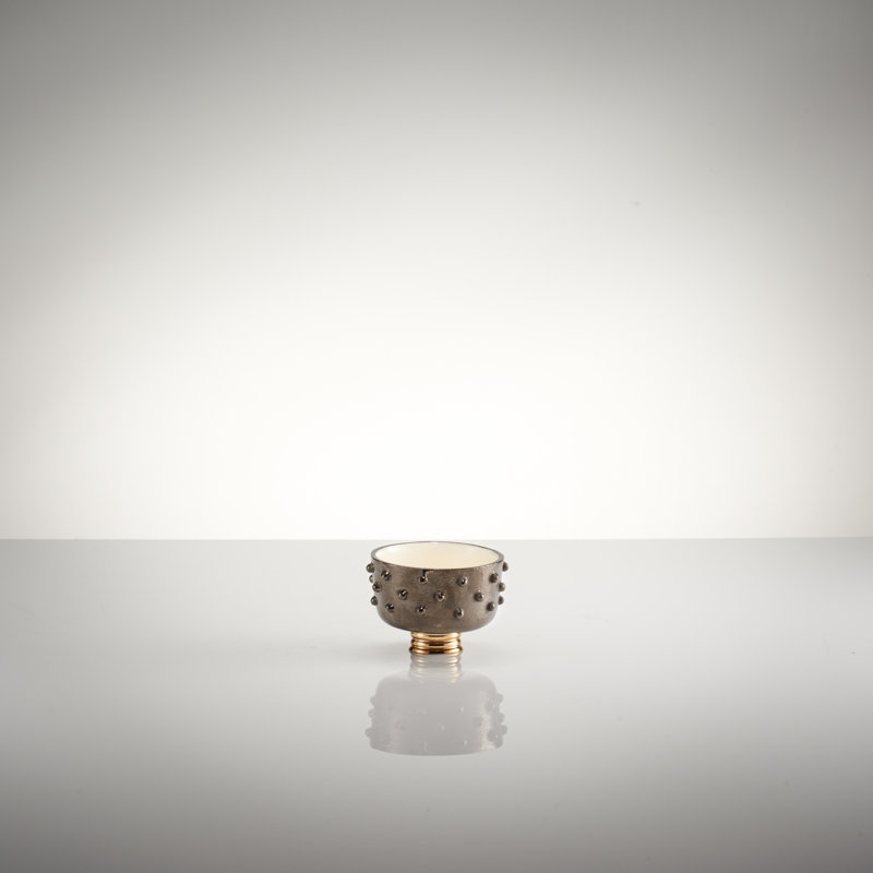 Djembe Metal Posh & Luxe Decorative Bowl in Coffee