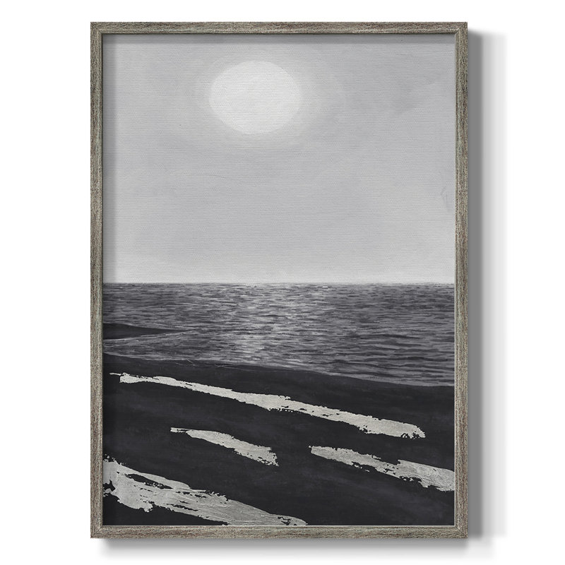 «Silver Shoreline II», reproduction encadrée - bois massif, H 21 po x l 17 po
