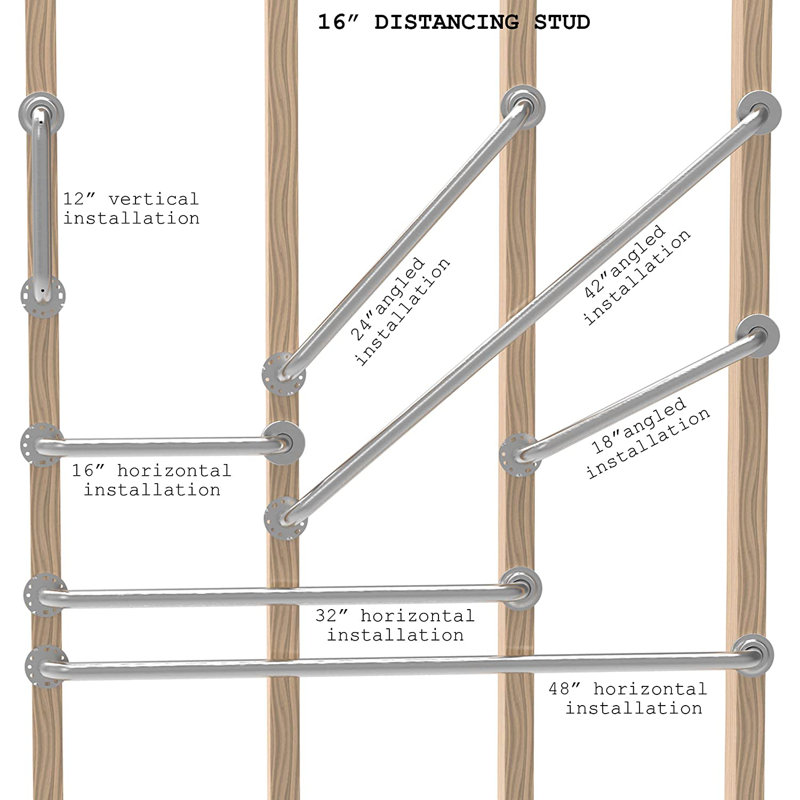 Barre d'appui, L 15,2 po