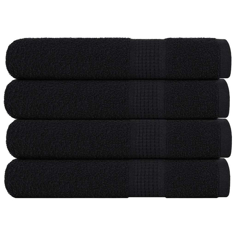 Reshod 100% Cotton Beach Towel, Black