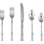 Ensemble de couverts en acier inoxydable 18/10, couverts 20 pièces avec couteau de table, fourchettes et cuillères, va au lave-vaisselle, finition polie