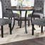Table de salle à manger moderne et classique en bois naturel avec 4 chaises d'appoint