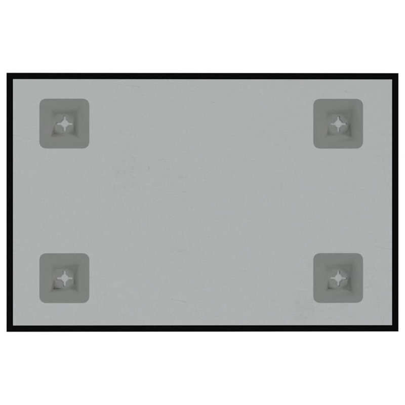 Wall Mounted Required Whiteboard, 20cm H x 30cm W x 0.4cm D, Black