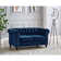 Chesterfield 2 Seater Sofa Black Velvet