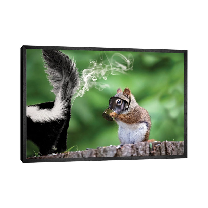 You Stink by Karen Burke - Print on Canvas, Black Framed, 66.04 cm H x 45.72 cm W