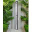 TOPOCALMA Solar Powered Temperature Controlled Stainless Steel Free Standing Outdoor Shower and Footwash Spout