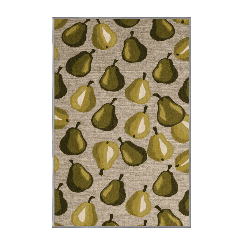  Tapis lavable poire Nashi, Rectangle 4pi x 6 pi