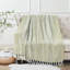 Knitted Blanket with Fringe-473841710