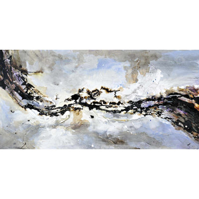 Texturized abstract wave - 15.75"x31.50" Desk mat
