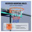 Jante de basketball murale avec filet, cerceau standard en fer robuste de 18 pouces pour une utilisation intérieure et extérieure, orange
