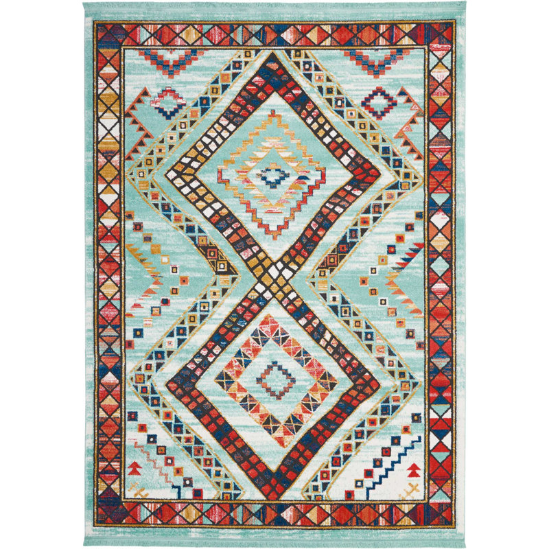 Geometric Indoor Rug, Rectangle 7'10" x 10'9"