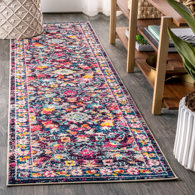 Latrobe Modern Persian Boho Floral Multi/Purple Rug