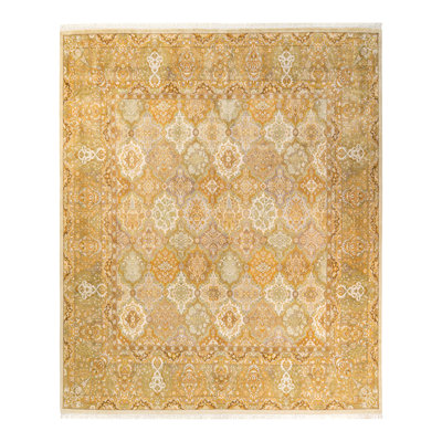 Classic One-of-a-Kind 8'10" X 9'10" Hand Knotted Area Rug