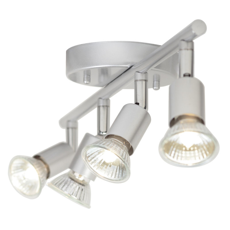 Mazon 19.7'' 4 -Light Rail Track Kit with Dimmable and Adjustable Head