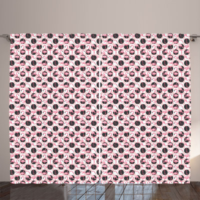 Semi Sheer Curtain Pair
