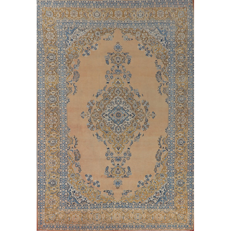 Tapis rétro en laine 10 x 13