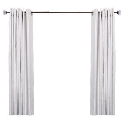 UTOPIA ALLEY Wall Mounted Ballajura 3/4 Inch Curtain Rod - Curtain Rods For Windows, Adjustable Drapery Rods, Bedroom & Living Room Decorative Curtain Rods, Tapestry Poles