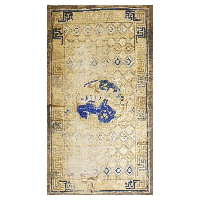 Tapis ningxia chinois antique des années 1880