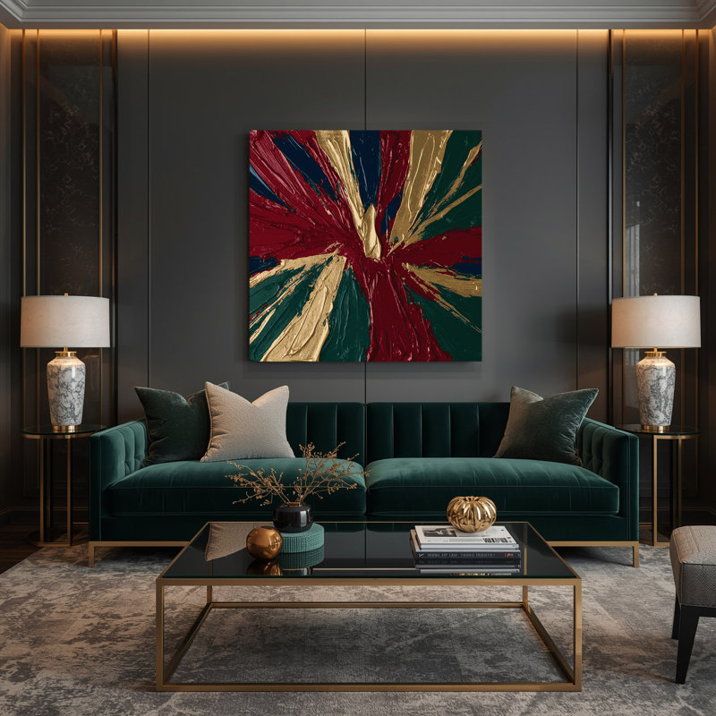 Art mural sur toile Neo Expressionism 64, H 12 po x l 12 po