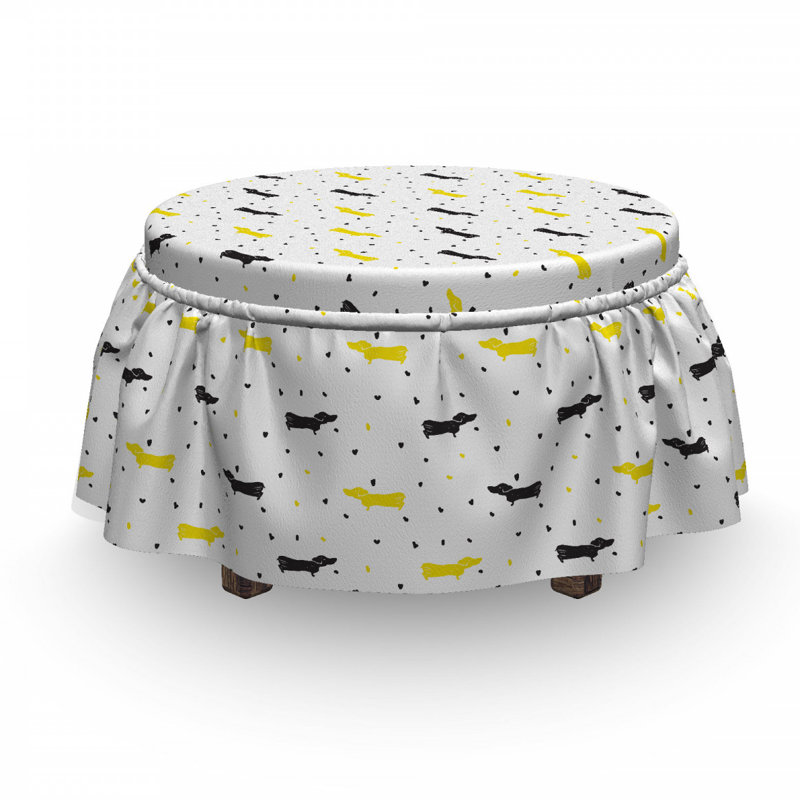 Housse pour pour chiens et coeurs repose-pieds