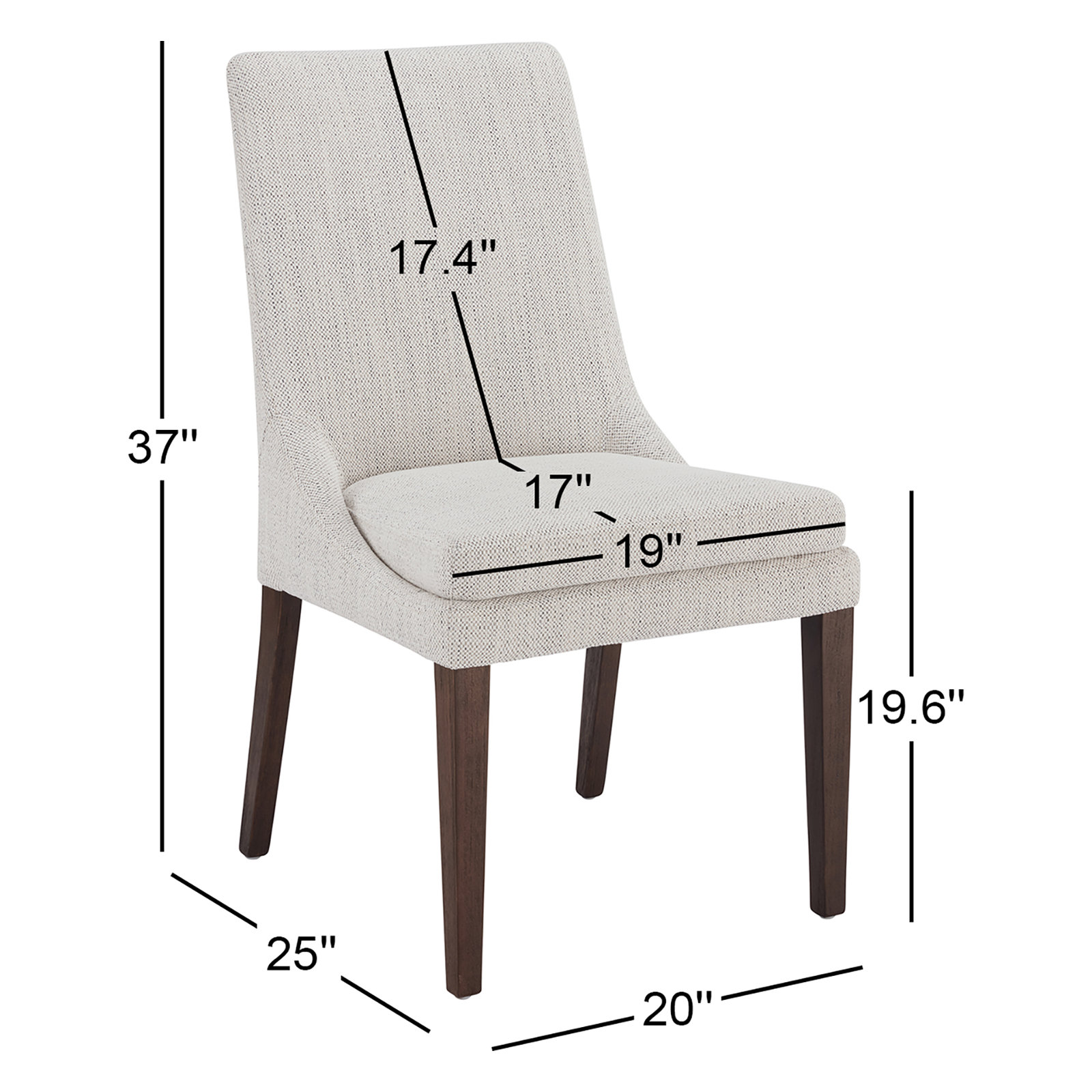 Niara Dining Chair, Prestige Ivory Linen