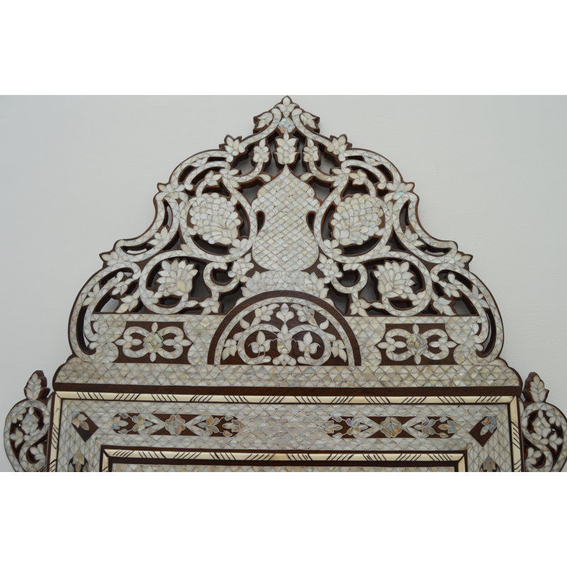 Damascene Flat Coquillage Wall Mirror