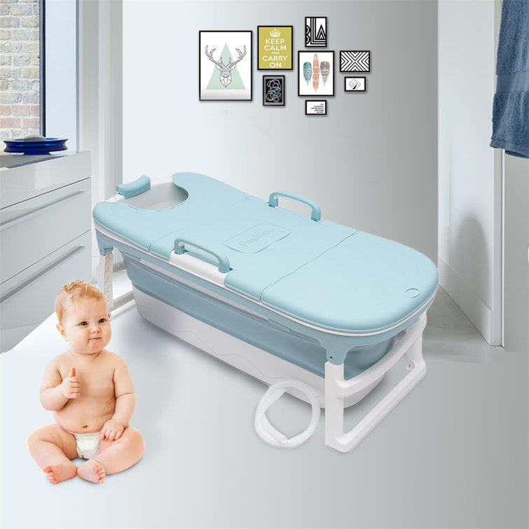 Foldable Wash Basin Portable Adult Bathtub Baby Bath Basin Tub