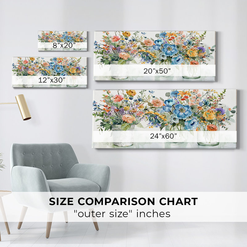Affichage du marché aux fleurs, H 20 po x l 50 po x P 1,5 po