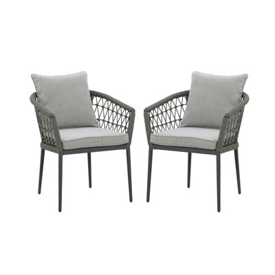 Anisul Patio Dining Side Chair with Cushion