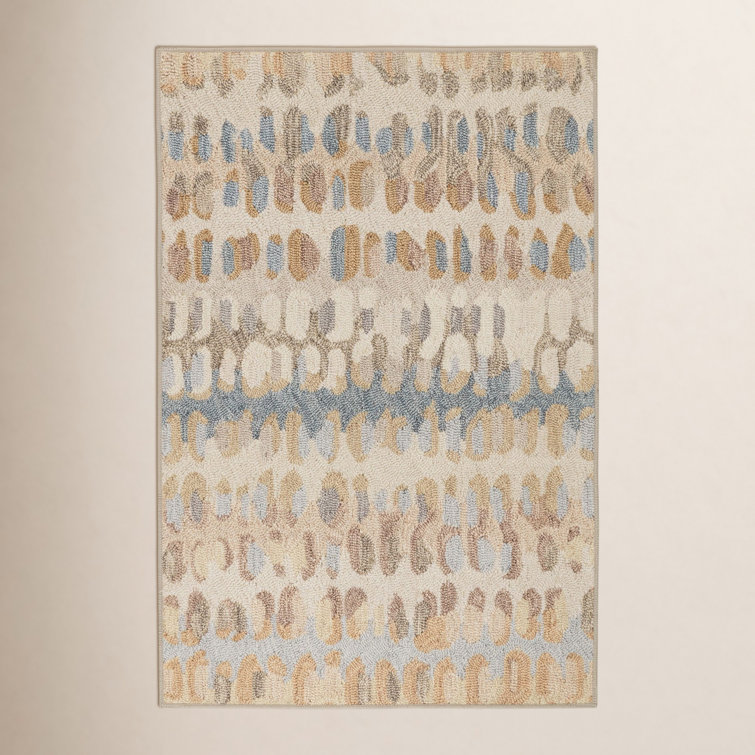 Paint Chip Natural Machine Washable Rug