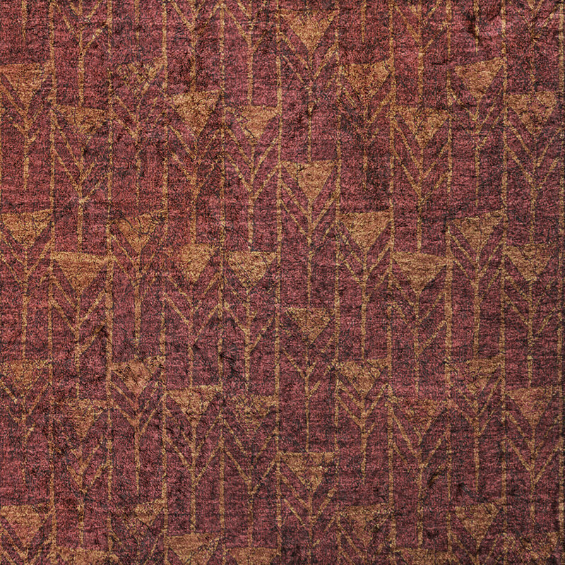 Tapis à poils longs de qualité supérieure lavable à la machine Dream ADS514, Bourgogne, 3 pi x 5 pi