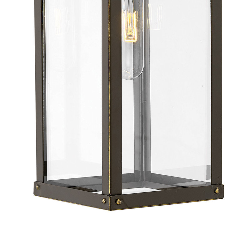 Porter Outdoor Wall Lantern, Oil Rubbed Bronze, 18.5" H x 6" W x 7.5" D