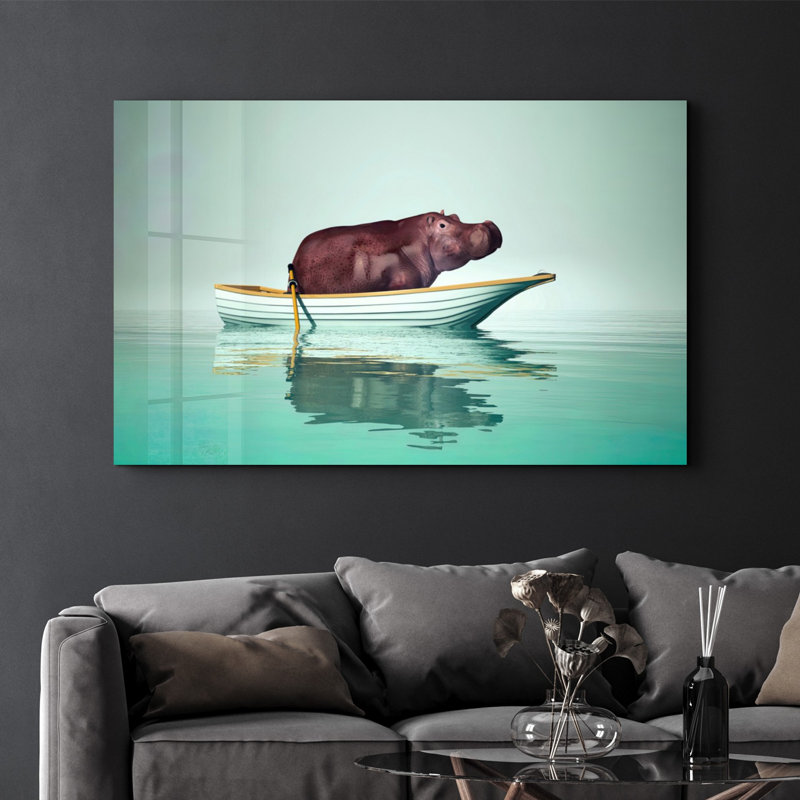 Peinture élégante en verre trempé de 27,6 po x 43,3 po | 100% verre trempé, épaisseur: 0,16 pouce | Œuvre imprimée UV, parfaite pour la décoration intérieure et les intérieurs modernes, des visuels époustouflants pour toute pièce