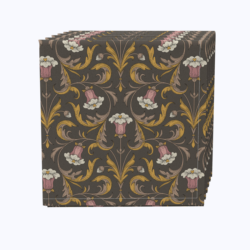 Cassidee 100% Cotton Floral Square Napkin