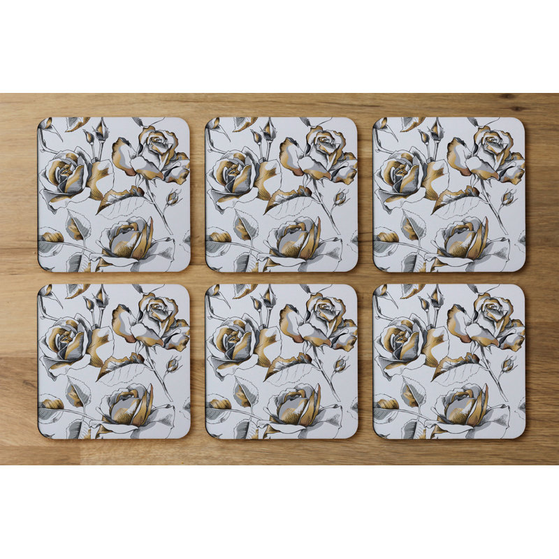 Square 6 Piece Coaster Set