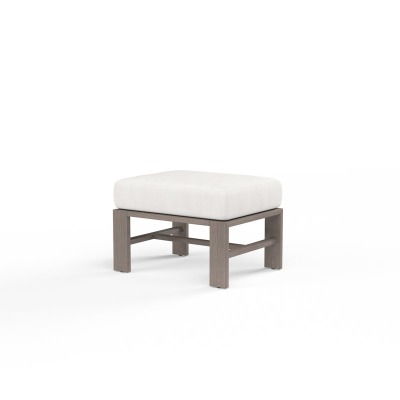 Laguna Square Ottoman, Canvas Flax Sunbrella®