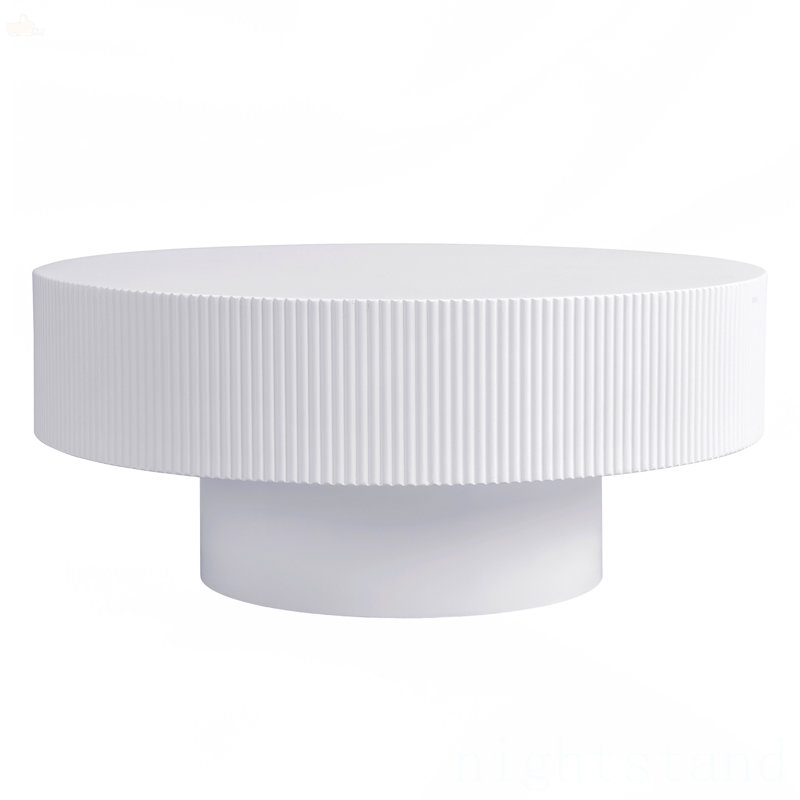 Table basse élégante et facile à assembler, Blanc