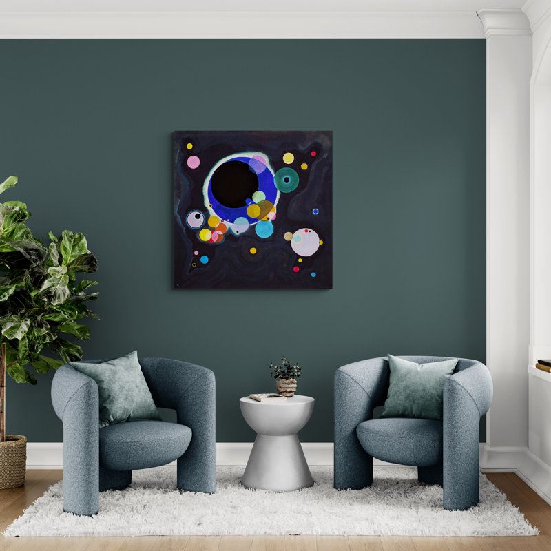 Several Circles by Wassily Kandinsky - Wrapped Canvas Art Prints, 30cm H x 30cm W
