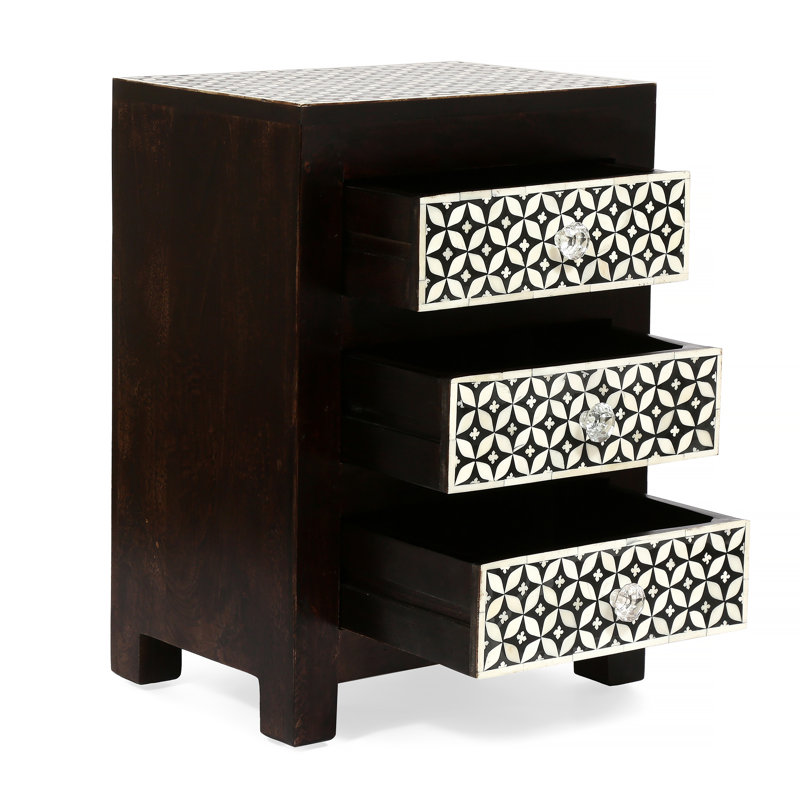 Table de chevet 3 tiroirs