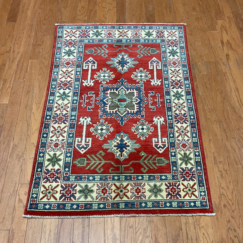  Tapis en laine fait à la main Kazak