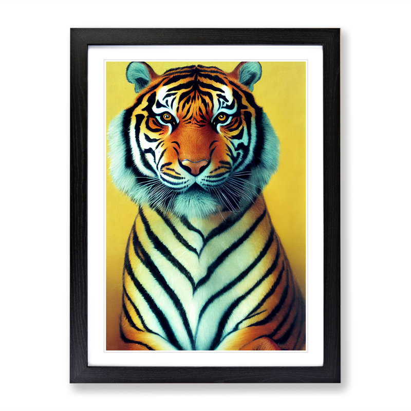 Portrait Of A Tiger No.2 - Print, Paper, 64cm H x 46 cm W, White
