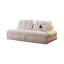 Canapé-lit modulaire en velours blanc crème-979005101