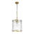 1-Light Handcrafted Textured Water-Glass Cylinder Pendant-1347820205