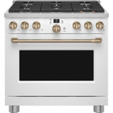 Café 36" Smart Dual-Fuel Commercial-Style Range With 6 Burners (Natural Gas)