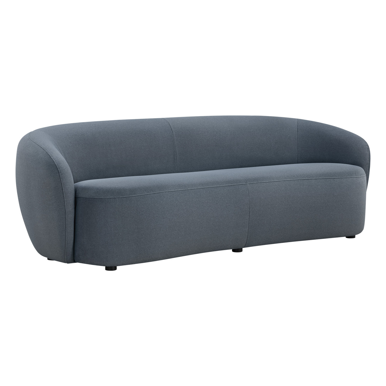 Amadora 90" Upholstered Sofa, Storm Polyester