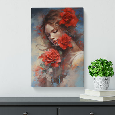 Rose Gestural - No Frame Print