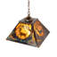 16" Square Deer At Dawn Pendant